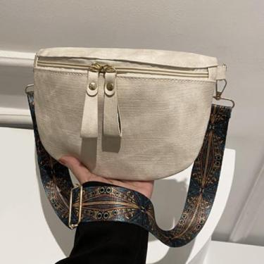 Imagem de Bolsa transversal feminina - Bolsa multiuso durável, trabalho, viagens, compras e itens essenciais para o dia a dia, Bege