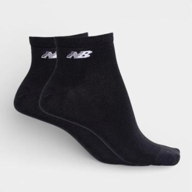Imagem de Kit Meia New Balance Logo Cano Curto C/ 3 Pares - Preto, 34/38