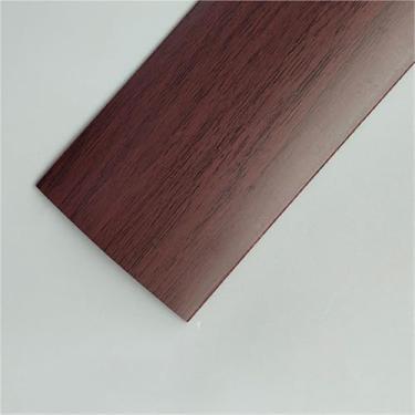 Imagem de Tiras de cobertura de piso autoadesivas de 1 m, tira de transição de piso, barras de limite, tiras de união de piso de perfil de transição, tira divisória de porta (madeira de carvalho vermelho, 50 mm