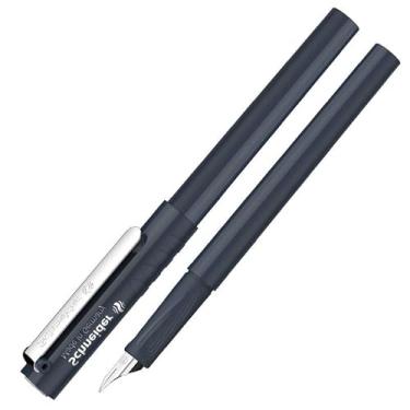 Imagem de AMSOH Canetas-tinteiro EF 0,35 mm ponta fina metal ponta lraurita material escolar caneta sinal escrita estudante papelaria escritório (azul retrô 0,35 mm)