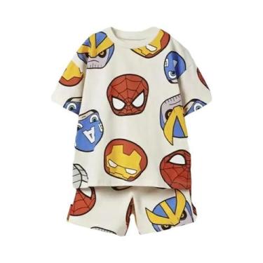 Imagem de Conjunto De Roupas De Verão Para Crianças Menino Menina Camiseta De De