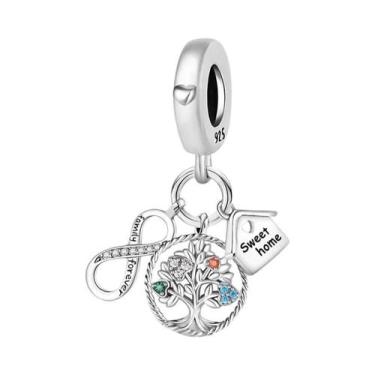 Imagem de Pulseira De Charme Da Série Viagem Arco-Íris Em Prata Esterlina 925, J