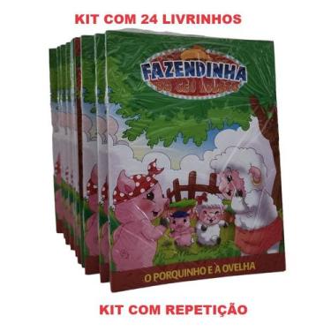 Imagem de 24 Livros Fazendinha História  Atacado Lembrancinha De Aniversário C/ 