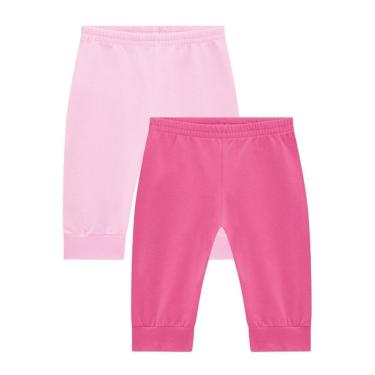 Imagem de Kit 2 Calças Bebê Menina Rosa Brandili-Feminino
