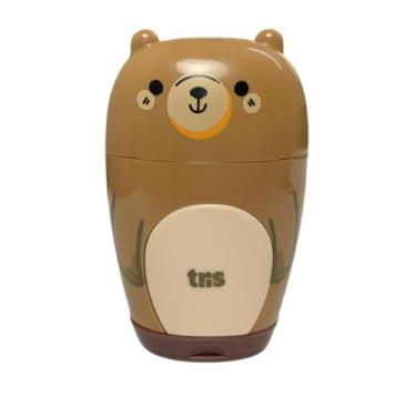 Imagem de Apontador Duplo com Depósito + Borracha Ursinho - Tris, Bege