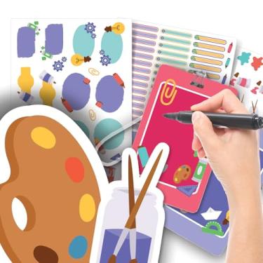 Imagem de Etiqueta Escolar Neutra com TAG + Caneta (Criatividade, Etiquetas + 2 TAGs)