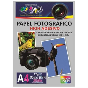 Imagem de Papel Fotografico Adesivo A4 135g Off Paper 20fls