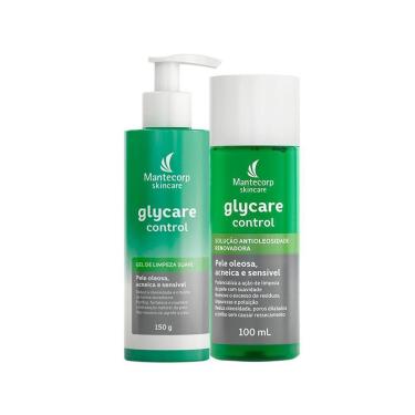 Imagem de Kit Facial Mantecorp Glycare - Gel e Solução Antioleosidade 100ml-Unissex
