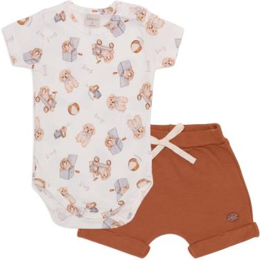 Imagem de Conjunto Bebê Menino Body Cachorrinho/Shorts Mini & Co-Masculino