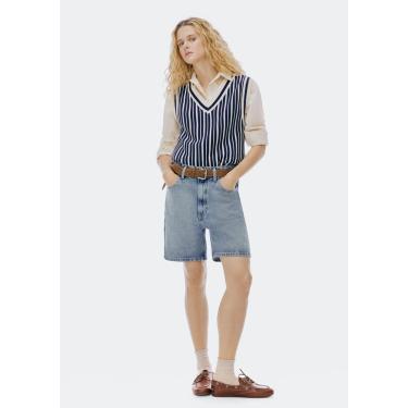 Imagem de Bermuda Jeans Feminina Cintura Média-Feminino