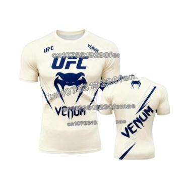 Imagem de Camiseta Masculina UFC Estampada Em 3D Manga Curta Gola Redonda Esport