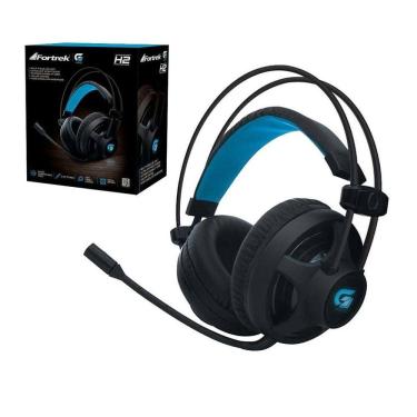 Imagem de Headset Fone Ouvido Gamer Fortrek Pro H2 Com Led Azul