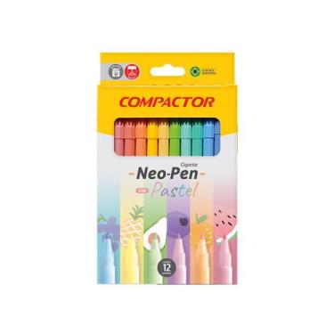 Imagem de Caneta hidrog.neo pen giga c/12 pasteis 2404000 - Compactor