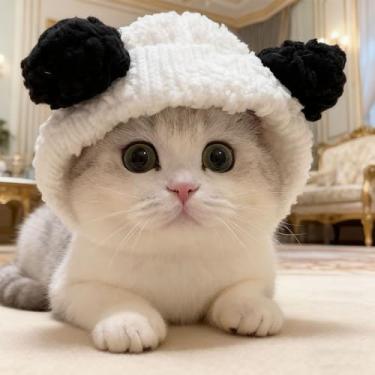 Imagem de Chapéus de fantasia de animais de estimação para gatos, capuz de porco e pato, acessório engraçado para gatos e cães para festas de fim de ano