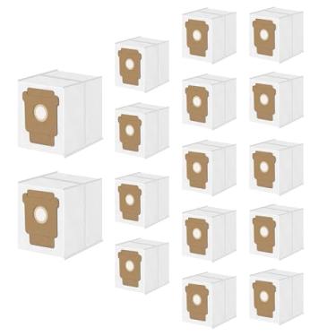 Imagem de Pacote com 16 sacos de vácuo Q0520 para iRobot Roomba 104 105 106 Vac, 104 105 106 108 1010 1020 Combo, Plus 404 405 4020 505 507 Combo, Plus 504 Vac, Max 705 Vac, máximo 7 Aspirador de pó robô combo