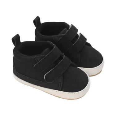 Imagem de Sapatos De Caminhada Antiderrapantes De Couro Com Sola Macia Para Bebê