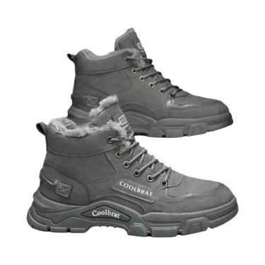 Imagem de Botas De Algodão Masculinas Da Moda 2025: Quentes, Resistentes Ao Desg