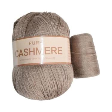 Imagem de Cachecol De Caxemira Tricotado À Mão Para Bebê, Fio Puro Mongol De 70 