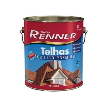 Imagem de Tinta Telha Brilhante Premium Renner Cor Cinza Grafite 3,6lts