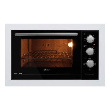 Imagem de Forno Elétrico de Embutir 48L Fischer com Grill e Timer Fit Line 34493-95483 Branco 110V