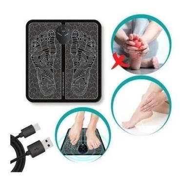 Imagem de Massageador Tapete Pulso Elétrico Perna Pés Ems Almofada Pé - Shopbr