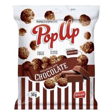 Imagem de Pacote Pipoca Chocolate 50g Pop Up - Ailiram