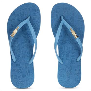 Imagem de Chinelo Coca Cola Sandal Way Azul - Feminino-Feminino