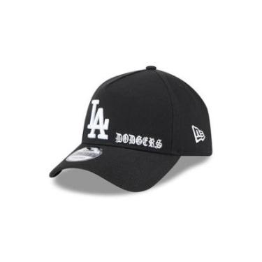 Imagem de BONE NEW ERA 9FORTY A-FRAME SNAPBACK LOS ANGELES DODGERS MLB PRETO-Masculino