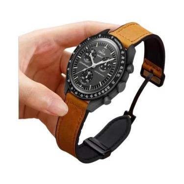 Imagem de Pulseira Magnética De Couro E Silicone De 20mm 22mm Para Relógios Omeg