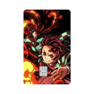 Imagem de Adesivos De PVC Para Cartão De Crédito Anime DIY Nezuko Tanjirou Tomio