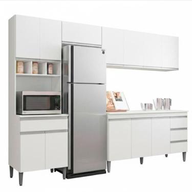 Imagem de Cozinha Modulada 12 Portas 4 Gavetas 280 cm Andreia REAJL Moveis, Bran