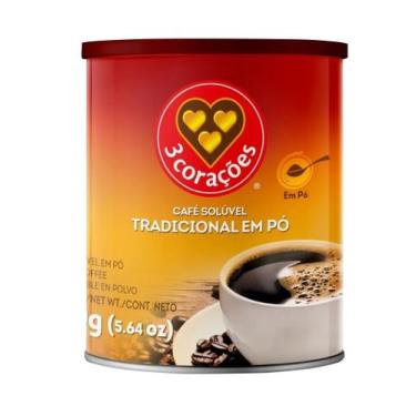 Imagem de CAFÉ 3 Corações Em Pó Solúvel TRADICIONAL 160g