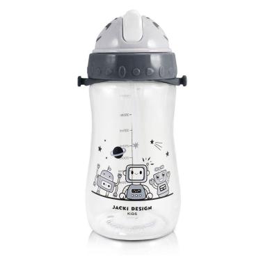 Imagem de Garrafa Infantil Amiguinhos 460 Ml - Jacki Design Robo Preto