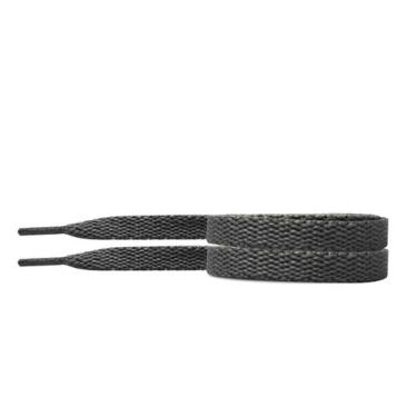 Imagem de cadarço para tênis cinza escuro chato poliester 120cm - GENERAL COURO,