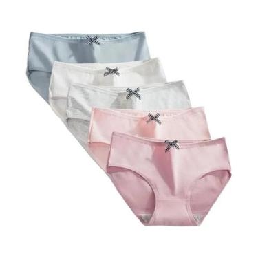 Imagem de Calcinhas De Algodão Macio Para Adolescentes, Pacote Com 5 Peças, Desi