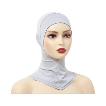 Imagem de Touca Turbante Hijab Feminina De Modal Elástico Com Cobertura Total, C