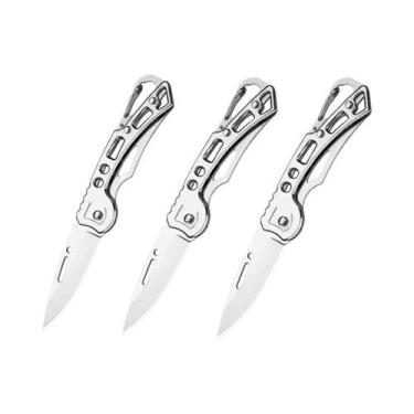 Imagem de Canivete Dobrável De Aço Inoxidável 3/6 Peças Para Sobrevivência, Caça
