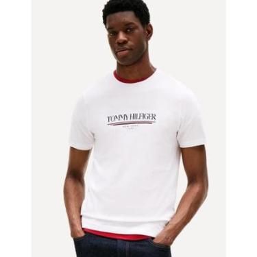 Imagem de Camiseta Tommy Hilfiger Masculina Brand Love Big Branca-Masculino
