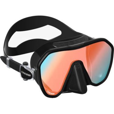 Imagem de Máscara De Mergulho Cressi ZS2 HD, Preto, Azul