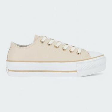 Imagem de Tênis Plataforma Cano Baixo Couro Converse All Star Feminino-Feminino