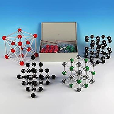 Imagem de KRASS Modelo de estrutura molecular grande e estrutura de cristal modelo molecular quím...