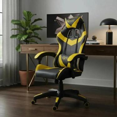 Imagem de Cadeira De Escritório Giant Gamer Ergonômica Giratória Couro - Giant I
