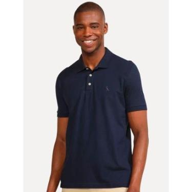 Imagem de Polo Reserva Masculina Piquet Clássica Azul Marinho-Masculino