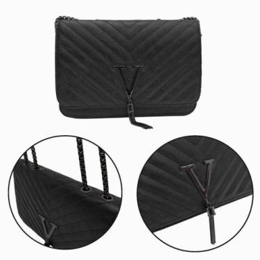 Imagem de Bolsa Feminina Transversal Elegante Luxo Alça Tiracolo Mão Ombro Tote 
