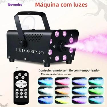 Imagem de Máquina De Fumaça LED De 500W Com Timer E Controle Remoto Para DJ, Hal