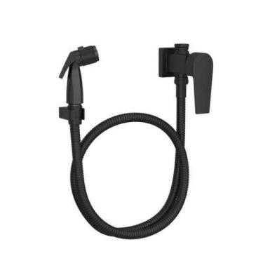 Imagem de Ducha Higiênica com Registro e Derivação Level Black Matte - Deca