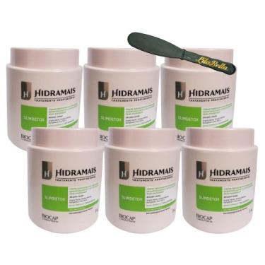 Imagem de 6UN Creme Para Massagem SlimDetox 1KG Hidramais+ Espàtula
