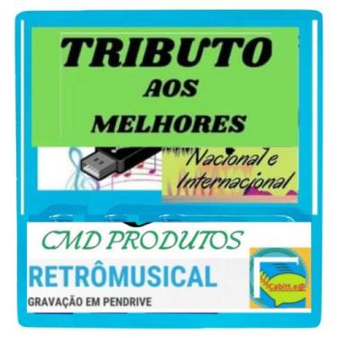 Imagem de Pen drive 8gb com Músicas = Playlist Tributo aos Melhores (Nac. e Inte