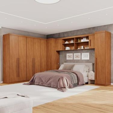 Imagem de Guarda-roupa Modulado 6 Peças 9 Portas 3 Gavetas Texas - Benetil Móvei