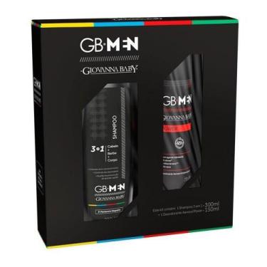 Imagem de Kit Giovanna Baby Shampoo GB Men 3 em 1 300ml + Desodorante Aerosol GB